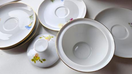 Kávová/čajová súprava servis, porcelán bohemia, 