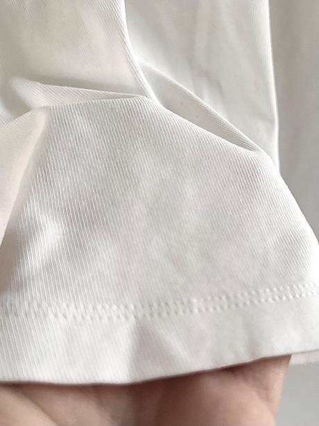 Filippa k  biele tričko s dlhým rukávom a goliero, m