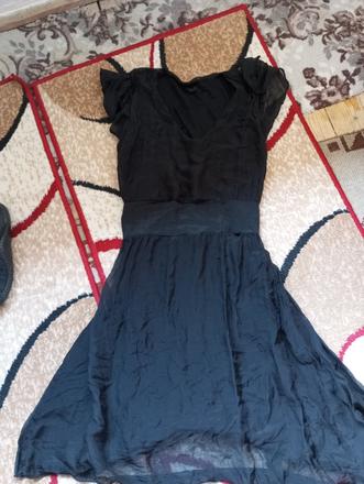 Dlhé čierne saty, xl