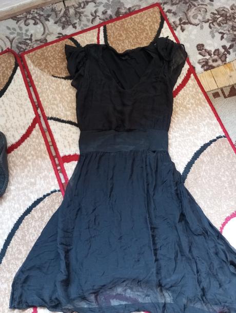 Dlhé čierne saty, xl