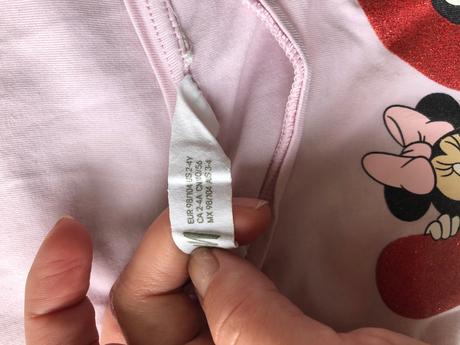 Ruzove minnie tricko 98, h&m,98