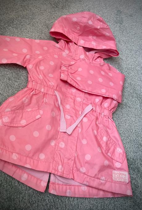 Ružová bundička s bodkami, young dimension,80