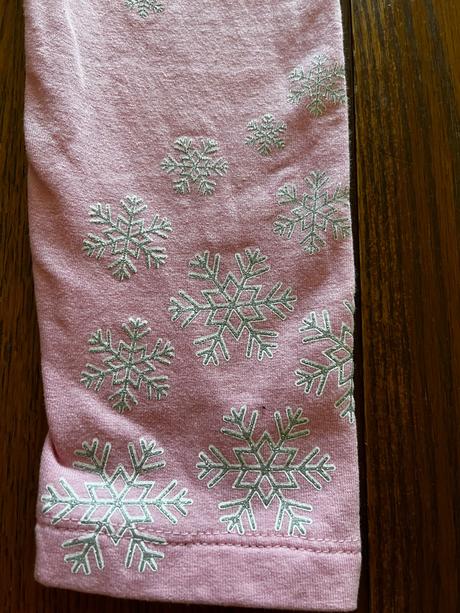 Zateplené legínky so snehovými vločkami, kids,128