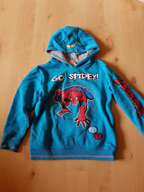 Tyrkysova mikina spiderman, marvel,128