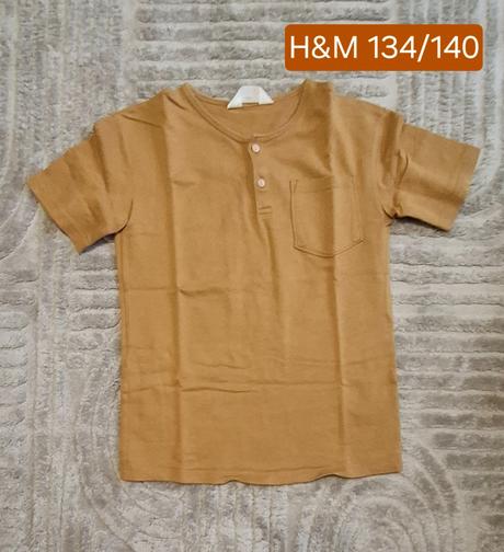 Tričko h&m 134/140 len vypraté, h&m,134