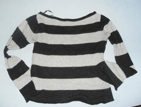 Páskovaný pulóvrik s rozšírenými rukávmi, h&m,s