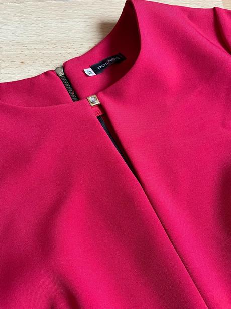 Elegantné červené šaty, xl