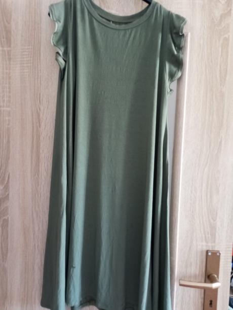 Olivové khaki saty, l