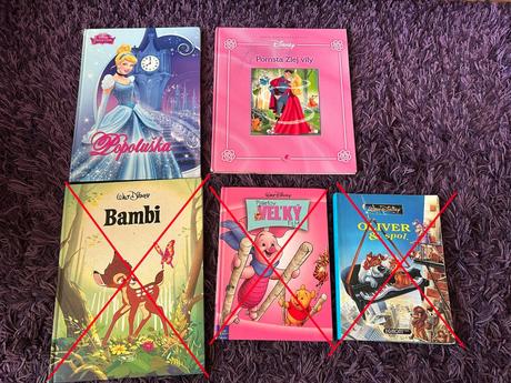 Sada 2 ks knižiek walt disney, 