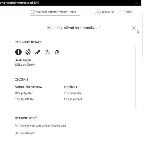 Štýlové zateplené legíny značky oysho, m