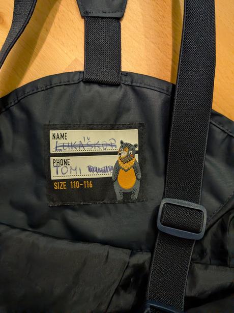 Nohavice do dažďa, tchibo,110