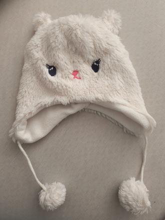 Zimná čiapka mačička obvod 44 cm, 44