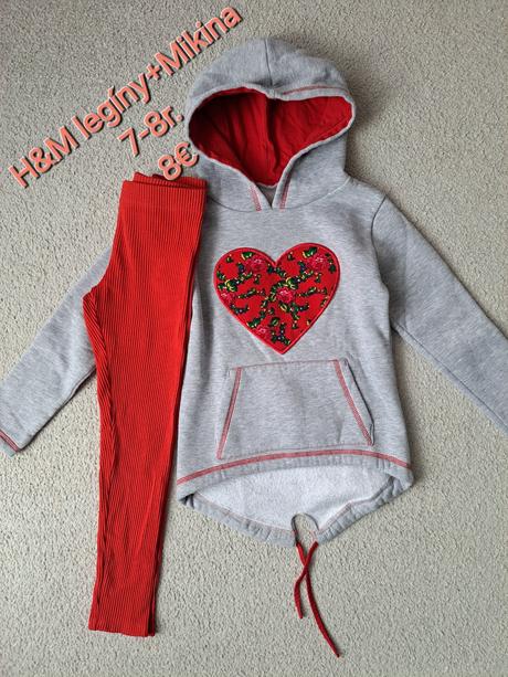 Mikina +legíny h&m, 122–134