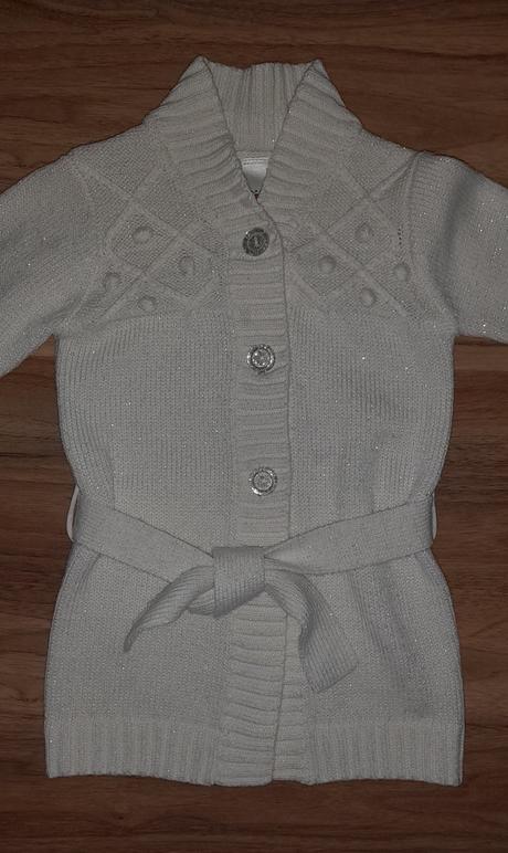 Svetrík na gombíky s opaskom, c&a,92