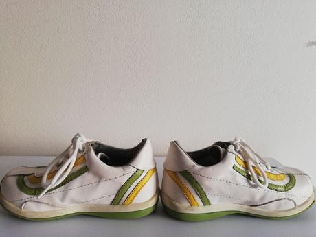 Biele kožené topánky na jar/jeseň, 26