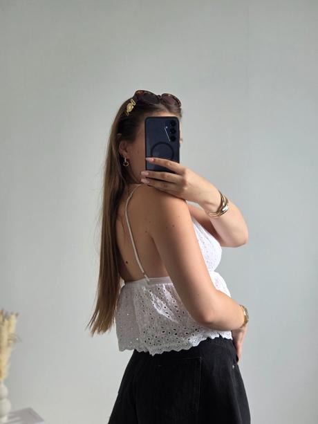 Extravagantný madeirový top xs/s, xs