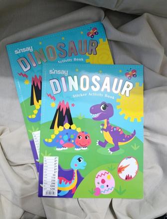 Dinosaurus vymaľovánka s nálepkami, 