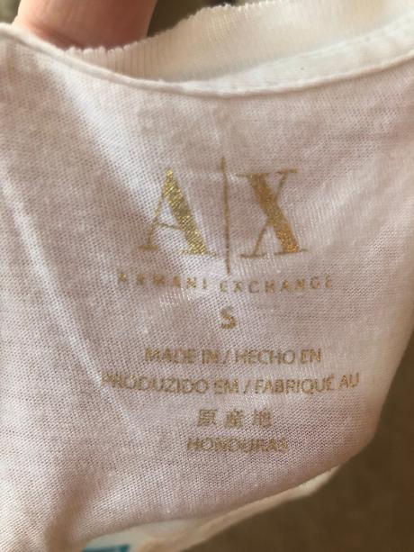 Armani exchange tričko bavlnené, armani,s