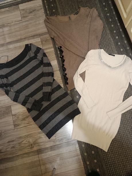 Mix predĺžených pulovrîkov s/m, m