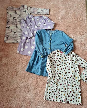 4ks krásne šatky pre dievčatko, f&f,98