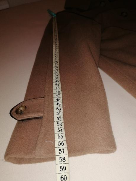 Flaušový svetlý kabát, m