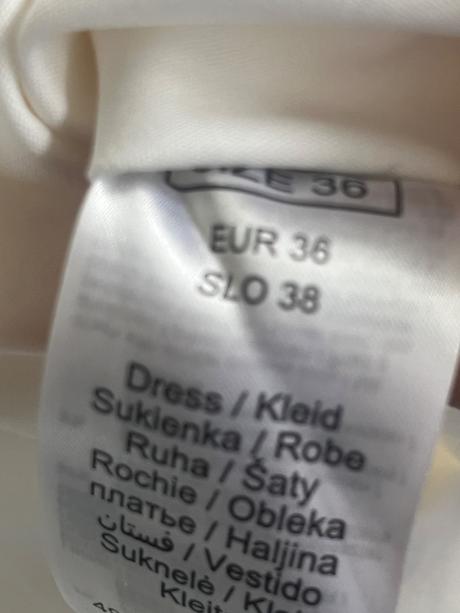 Snehovobiele nadherne šaty cotton, orsay,36