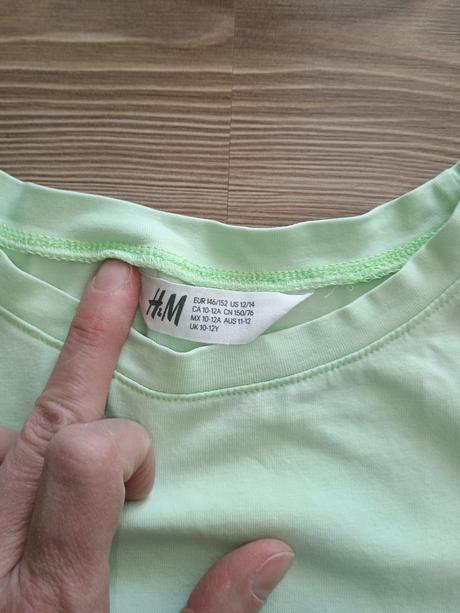 Tričko crop top hm 146-152, h&m,146