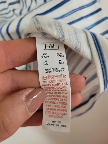 Bavlnené šaty, f&f,80