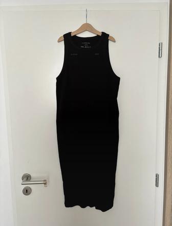 G-star raw - čierne rebrované midi šaty, g-star raw,m