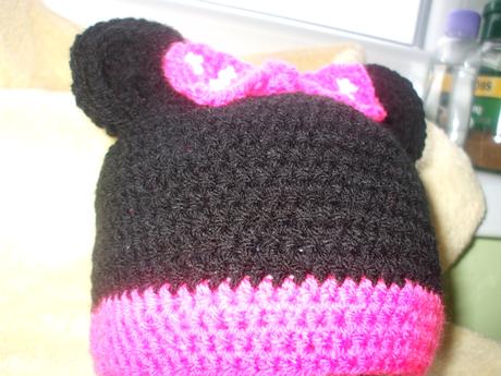 Prekrásna minnie čiapočka na 1-2 roky, 92