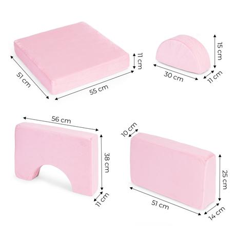 Kreatívna detská pohovka z mäkkých vankúšov, 