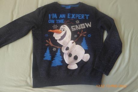 Krásny olaf zimný sveter.v.140, c&a,140
