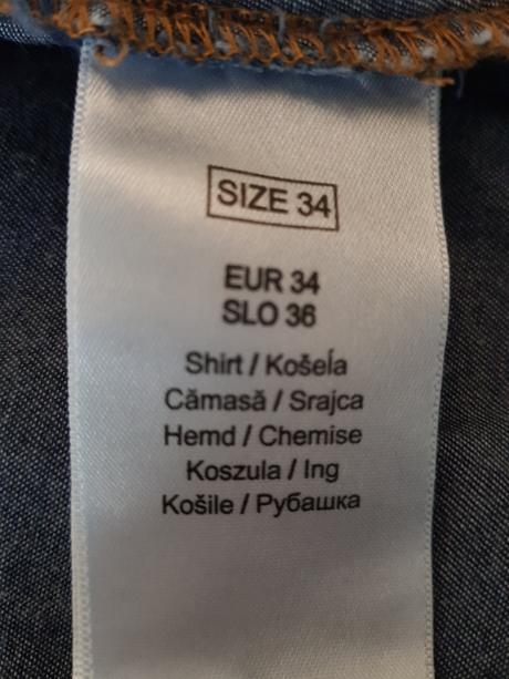 Riflová košeľa, orsay,34