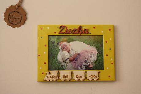 Rámik s údajmi o narodení, 