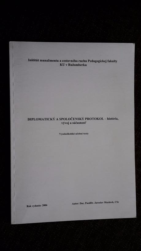 Diplomatický a spoločenský protokol, 