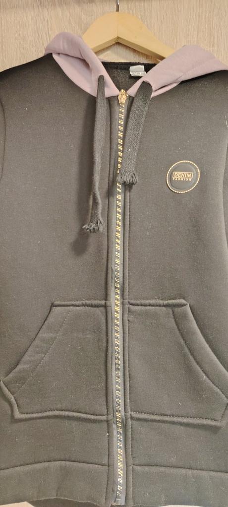 Predĺžená teplá mikina, 158