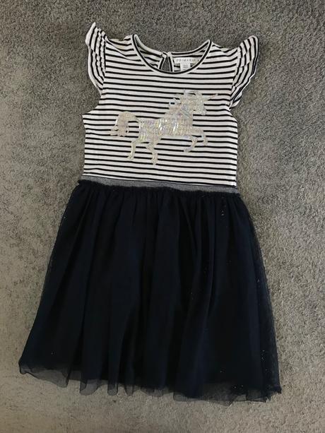 Modré letné šaty v.128, primark,128