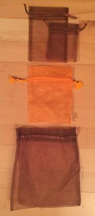 4 ks darčekové sáčky z organzy,