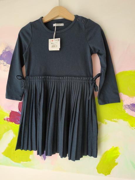 Tmavomodre bavlnené saty reserved, vel. 98, reserved,98