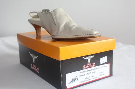 Biele kozene sandale, 38