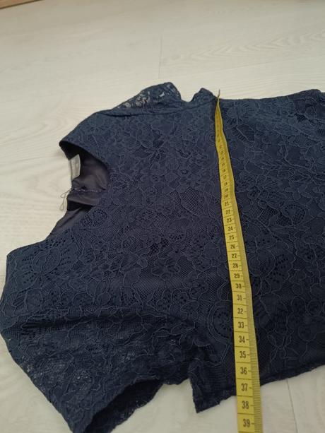 Tmavomodré krajkove šaty, pepco,158