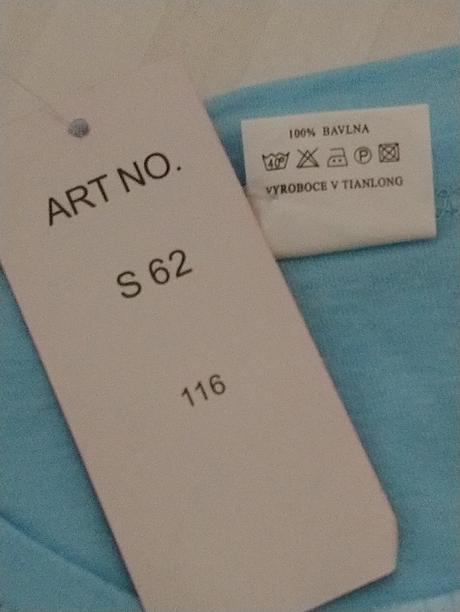 Modrá nočná košeľa s motívom happy rabbit, 110 cm, 110