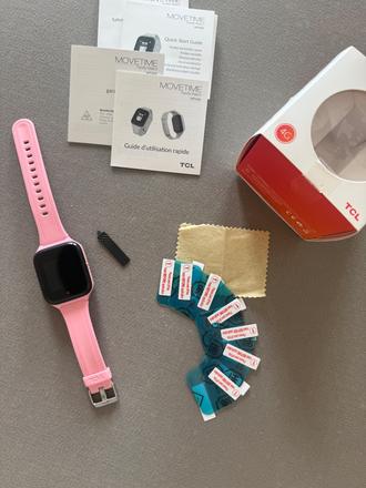 Smart hodinky tcl movetime ružové,