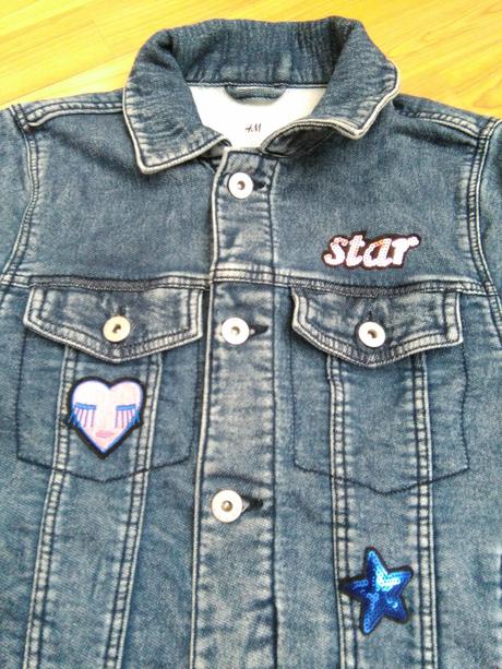 Rifľová bunda, h&m,152