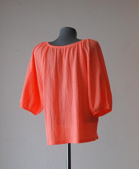 Letná mušelínová blúzka v koralovej farbe, f&f,xl
