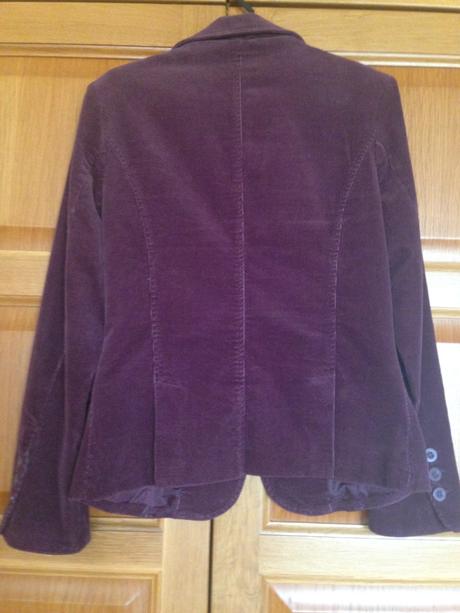 Menšestrové sako fialové, s