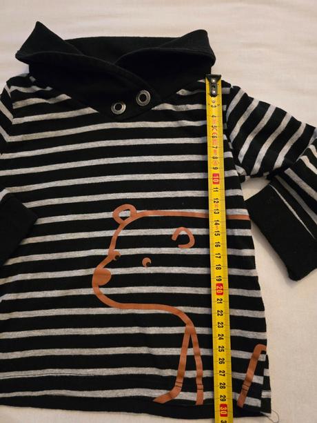 Tričko s medveďom, topomini,80