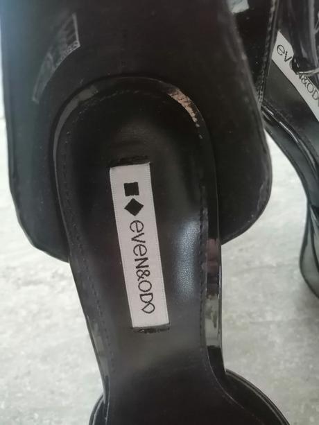 Mary jane čierne lakovky evenodd,v38-39,vd 24,5 cm, 38