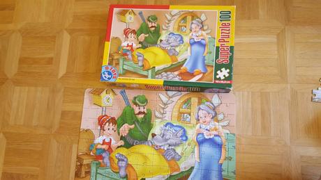 Puzzle cervena ciapocka 100,