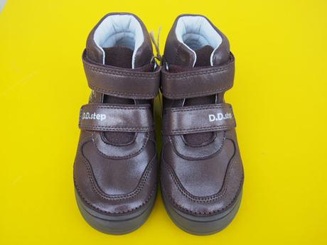 Detské kožené topánky ddstep a078 bronze, d.d.step,32 - 37